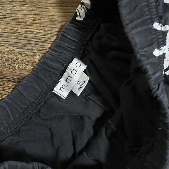 M.MAC Black White Leggings M Petite Suns Silkscreen Boutiqe - Picture 4 of 9